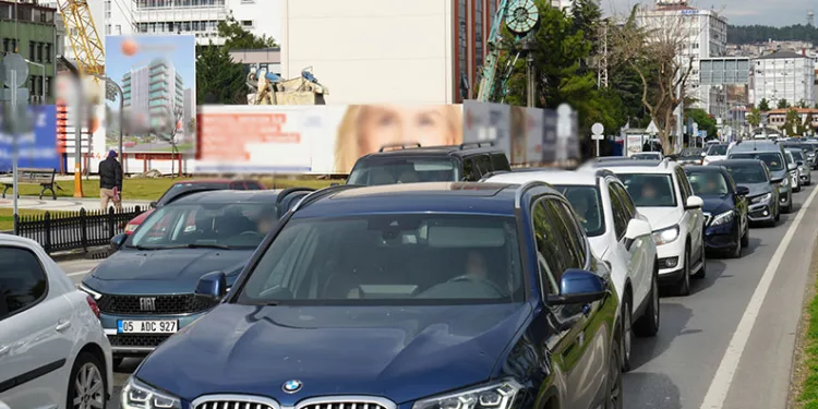 Samsun’da trafiğe kayıtlı motorlu taşıt sayısı yarım milyona yaklaştı