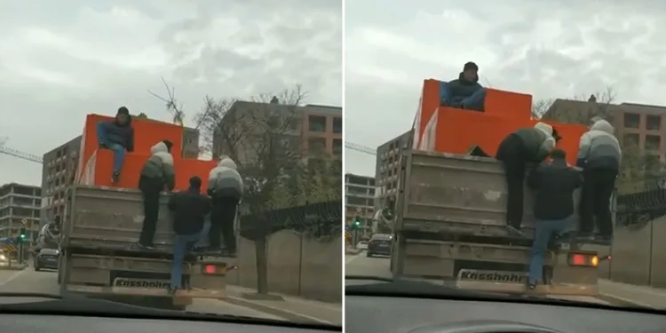 Bursa’da gençlerin tehlikeli yolculuğu kamerada