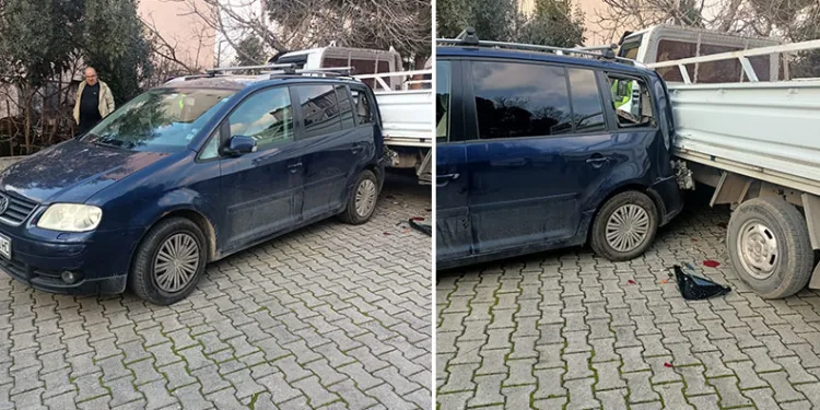 Direksiyonda kalp krizi geçirdi, park halindeki araçlara çarptı