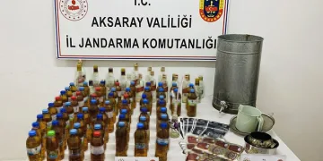 Aksaray’da kahvehaneye sahte içki operasyonu