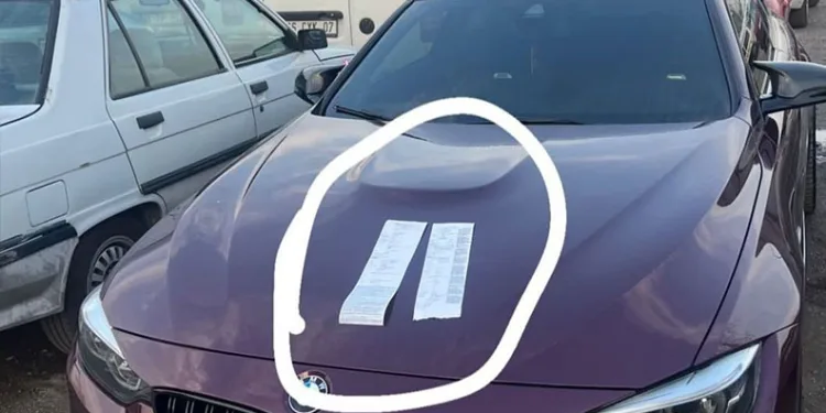 Drift atan sürücüye 49 bin 552 lira para cezası