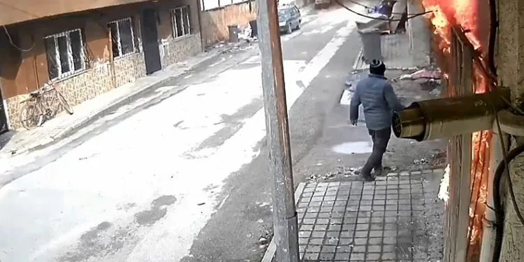 Bursa’da kundaklama şüphelisinin görüntüleri ortaya çıktı