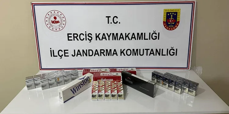 Erciş’te kaçak sigara operasyonu
