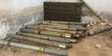 Esad rejiminin çocukları dahi hedef aldığı yerleşim yerlerinde cephanelik ele geçirildi