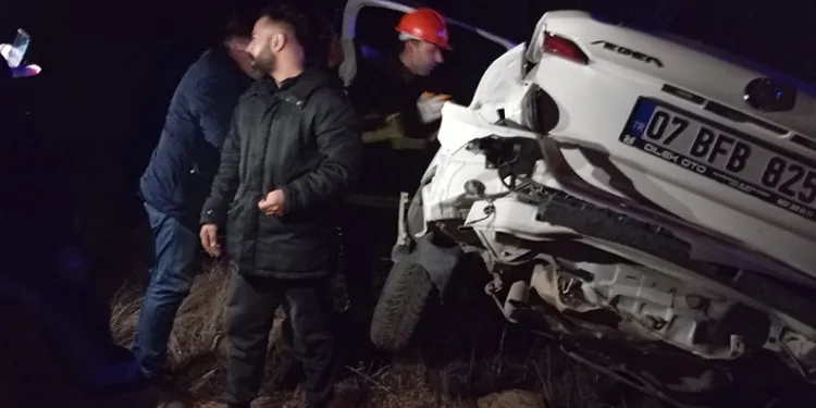 Mardin’de tarlaya devrilen otomobildeki 5 kişi yaralandı