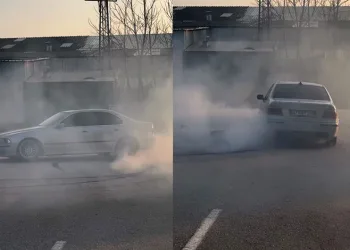 İnegöl’de drift atan ehliyetsiz sürücüye ceza