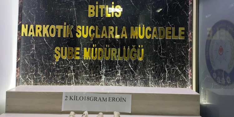 Bitlis’te 2 kilo uyuşturucu ele geçirildi
