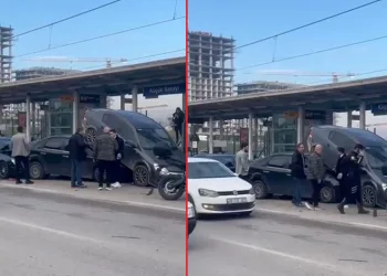 Bursa’da 4 aracın karıştığı kazada 1 kişi yaralandı