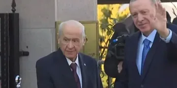 Erdoğan-Bahçeli görüşmesi başladı