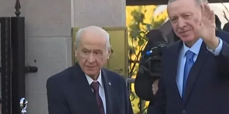 Erdoğan-Bahçeli görüşmesi başladı