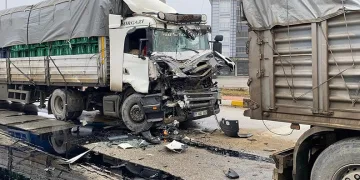 Konya’da tırlar çarpıştı: 1 yaralı