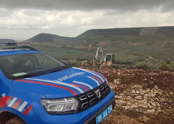 Çamura saplanarak derede mahsur kalan inek, iş makinesiyle kurtarıldı
