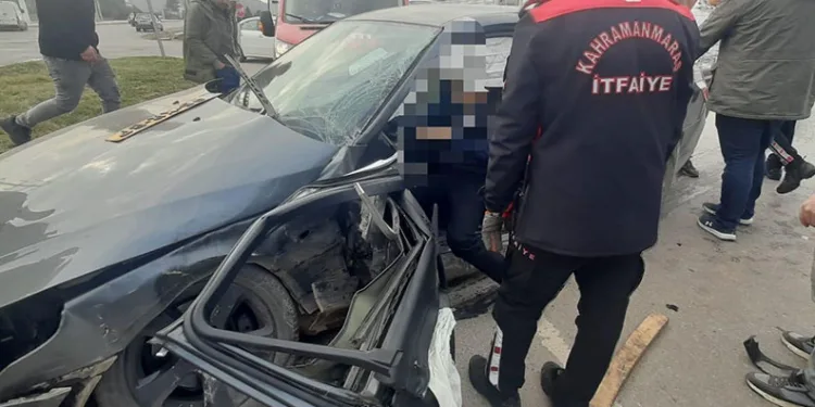 Kahramanmaraş’ta trafik kazası: 2 yaralı