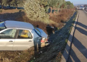 Manisa’da trafik kazası: 1 ölü 1 yaralı