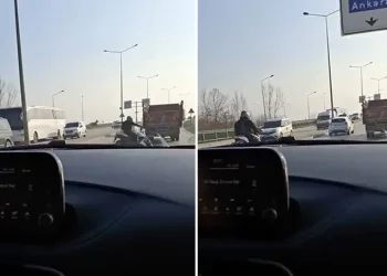 Görüntü çekerken kazayı çekti