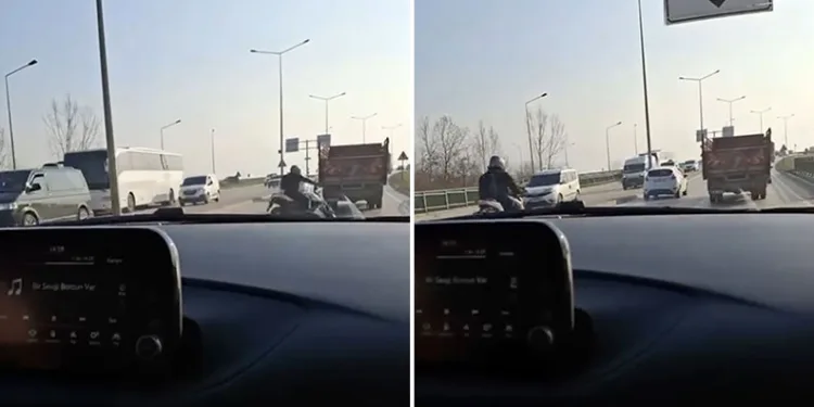 Görüntü çekerken kazayı çekti