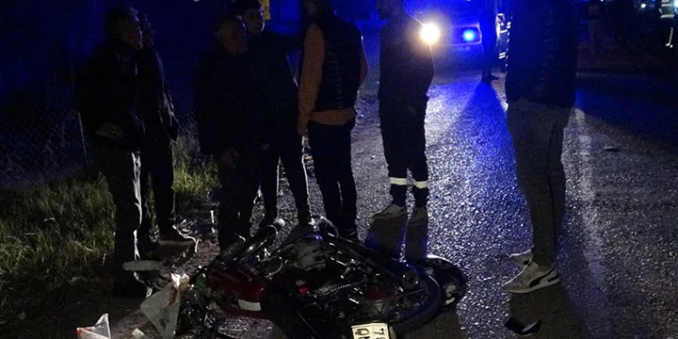 Motosikletli genç feci şekilde can verdi