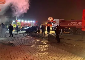 Bursa’da market deposunda korkutan yangın