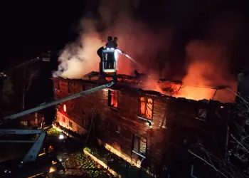 Bartın’da otelde korkutan yangın
