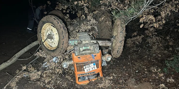 Kontrolden çıkan traktör ormanlık alana devrildi: 2 ölü, 2 yaralı