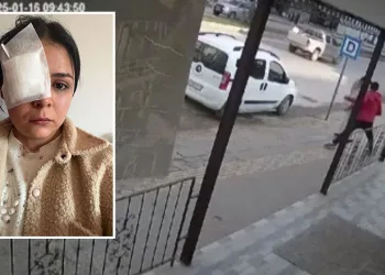 Yolda yürüyen genç kıza yumruklu saldırı