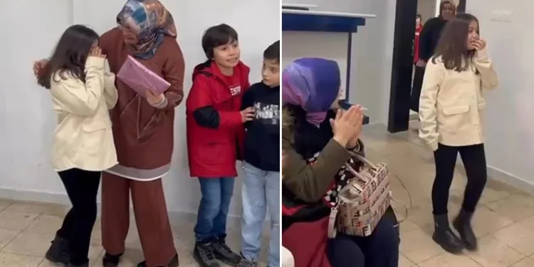 Bursa’da depremzede küçük kıza gözü yaşlı veda