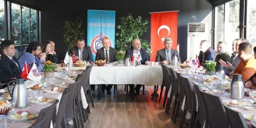 Erkan Aydın inşaatçılarla buluştu