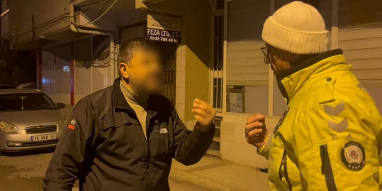 Bursa’da polisin alkollü sürücü ile imtihanı