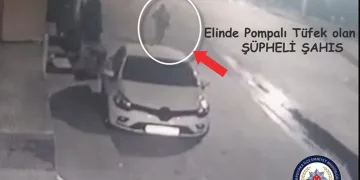 Sokakta tüfekle rastgele ateş açtı: Yakalanma anı kamerada