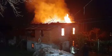 Kırıkkale’de baraka yangını