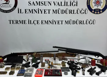 Samsun’da silah operasyonu