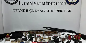 Samsun’da silah operasyonu