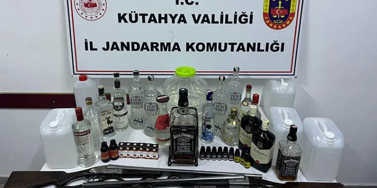 Kütahya’da sahte içki operasyonu: 1 gözaltı