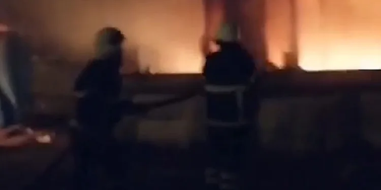 Kırıkkale’de baraka yangını