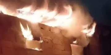 Kars’ta kömürlükte çıkan yangın korkuttu