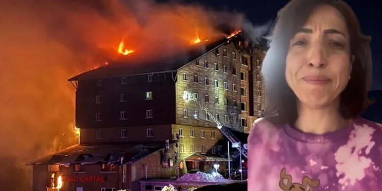 Yangın faciasını otel içinden çekti: “Ölmek üzereyiz”