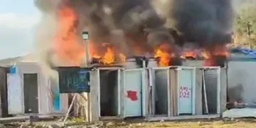 Kahramanmaraş’ta konteyner yangını