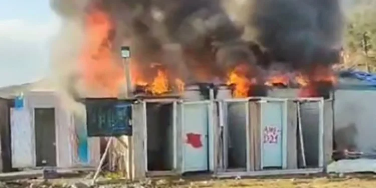 Kahramanmaraş’ta konteyner yangını