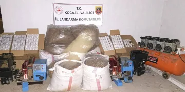 600 kilo kaçak tütün ve 105 bin makaron ele geçirildi