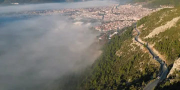 Muğla’da sis bulutu görsel şölen sundu
