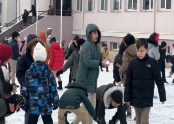Erzincan’da kartopu şenliği yaşandı