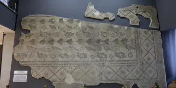 2 bin yıllık mozaiğin parçası ahırdan çıkmayı bekliyor