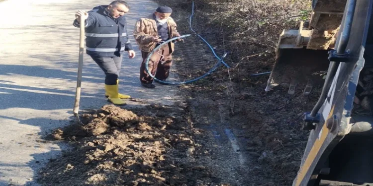 Ekiplerin müdahalesiyle su arızası giderildi