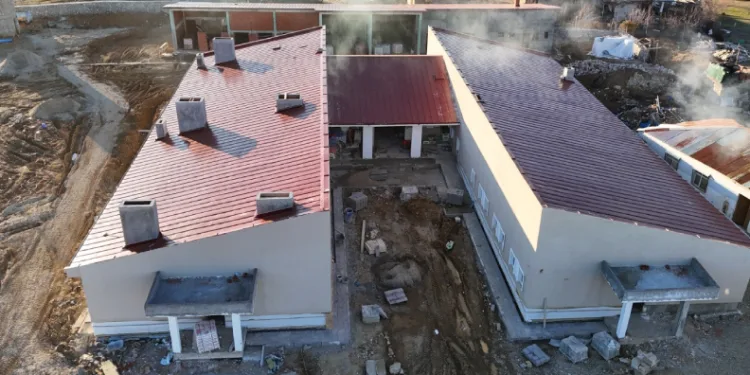 Üçocak Jandarma Karakolu’nun inşa çalışmaları sürüyor