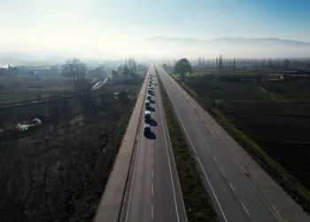 Sındırgı’da sis dronla görüntülendi