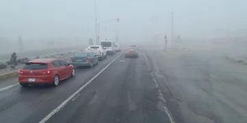 Karapınar’da sis etkili oluyor