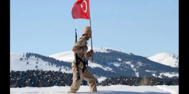 Sarıkamış şehitleri anısına yürüyüş