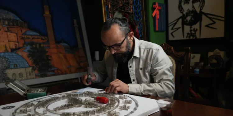 Ayasofya-i Kebir Cami-i Şerifi’ni resmetti