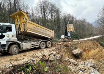 Akçakoca Subaşı Köyü’nde heyelan çalışması tamamlandı