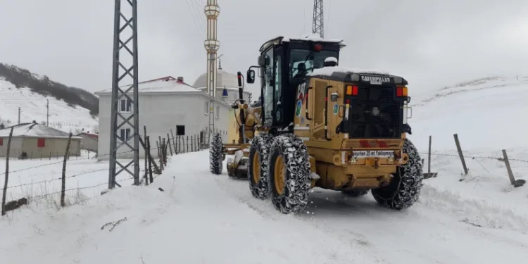 Giresun’da karla mücadele